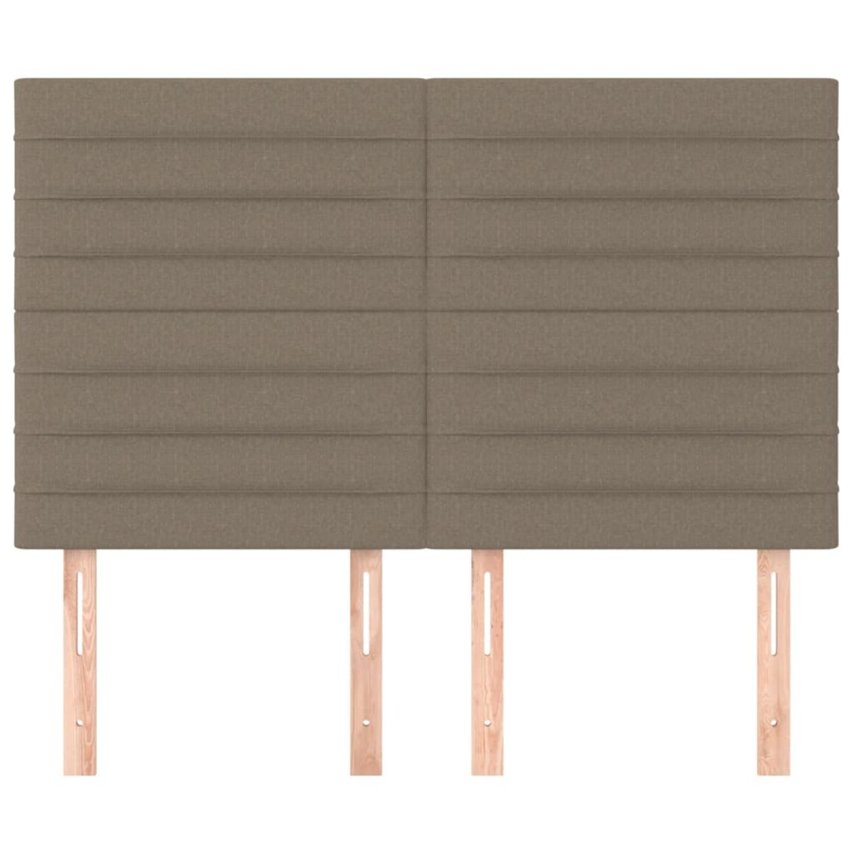 vidaXL Κεφαλάρια Κρεβατιού 4 τεμ. Taupe 72x5x78/88 εκ. Υφασμάτινα