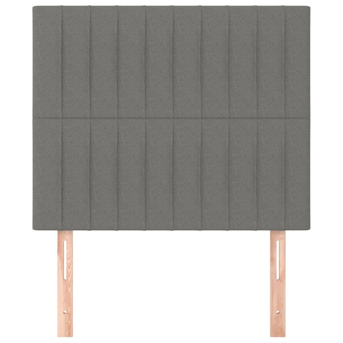 vidaXL Κεφαλάρια Κρεβατιού 2 τεμ. Σκ. Γκρι 100x5x78/88 εκ. Υφασμάτινο
