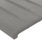 vidaXL Κεφαλάρια Κρεβατιού 2 τεμ. Αν. Γκρι 100x5x78/88 εκ. Βελούδινο