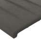 vidaXL Κεφαλάρια Κρεβατιού 4 τεμ. Σκούρο Γκρι 90x5x78/88 εκ. Βελούδινο
