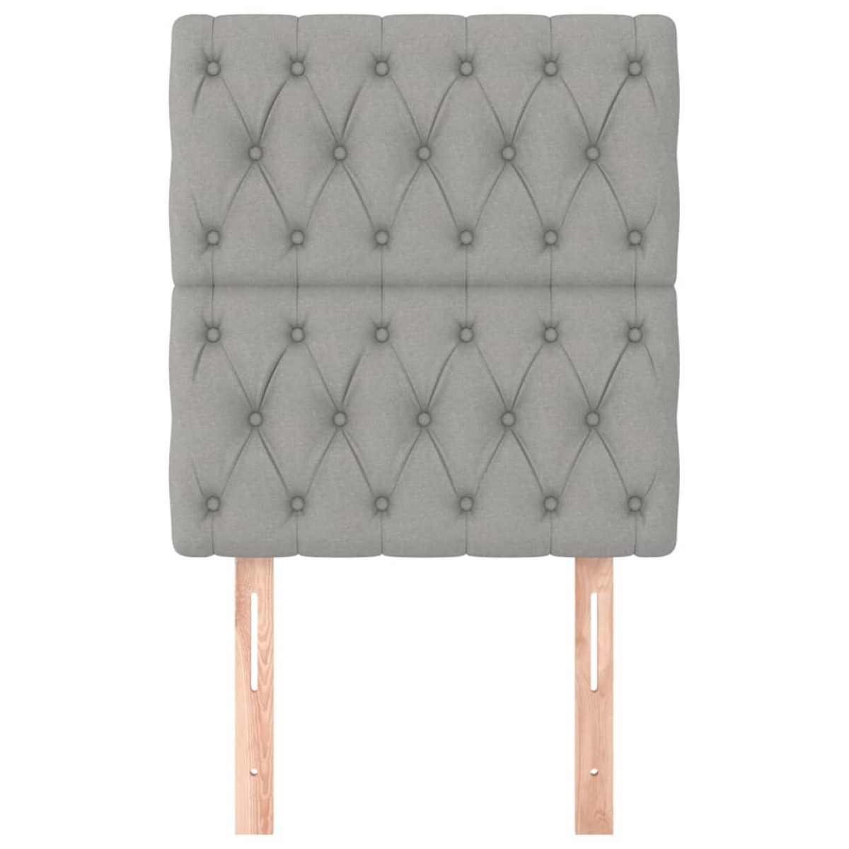 vidaXL Κεφαλάρια Κρεβατιού 2 τεμ. Αν. Γκρι 80x7x78/88 εκ. Υφασμάτινο