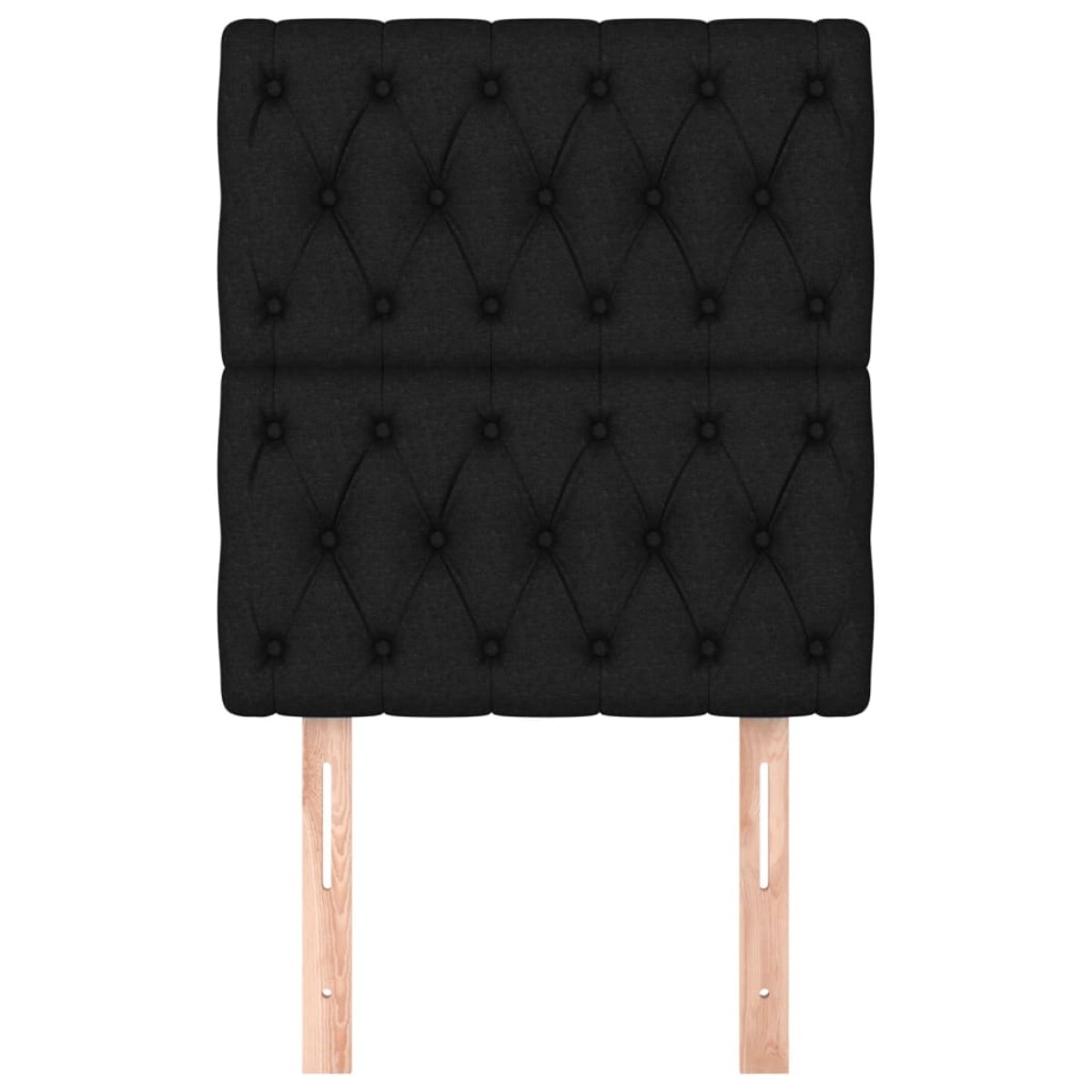 vidaXL Κεφαλάρια Κρεβατιού 2 τεμ. Μαύρο 80x7x78/88 εκ. Υφασμάτινο