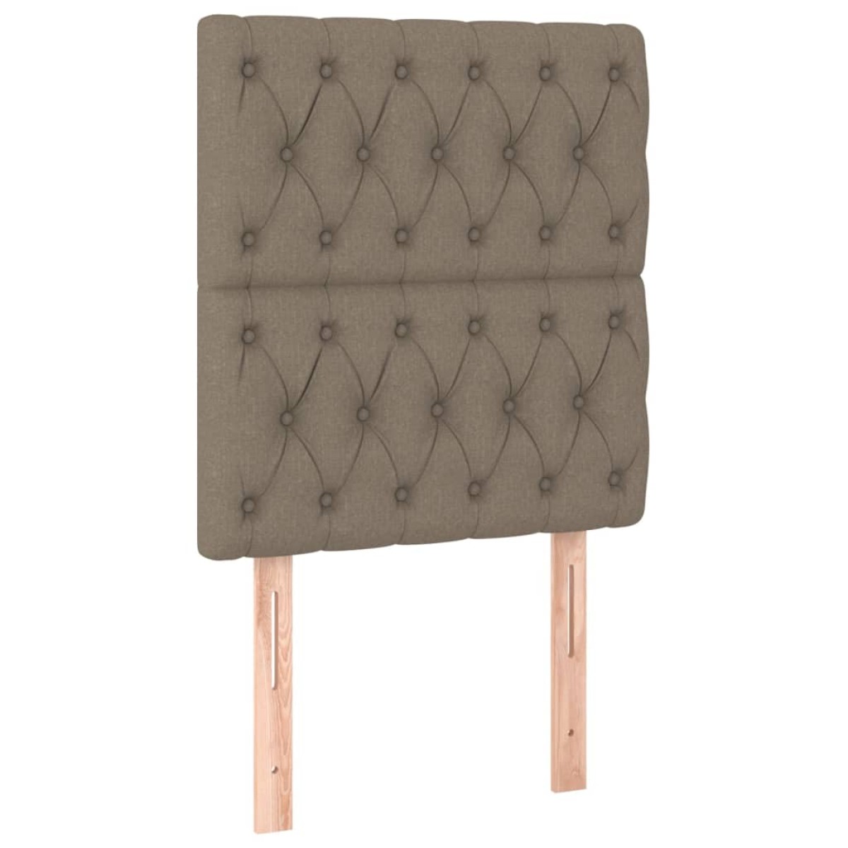 vidaXL Κεφαλάρια Κρεβατιού 2 τεμ. Taupe 80x7x78/88 εκ. Υφασμάτινο