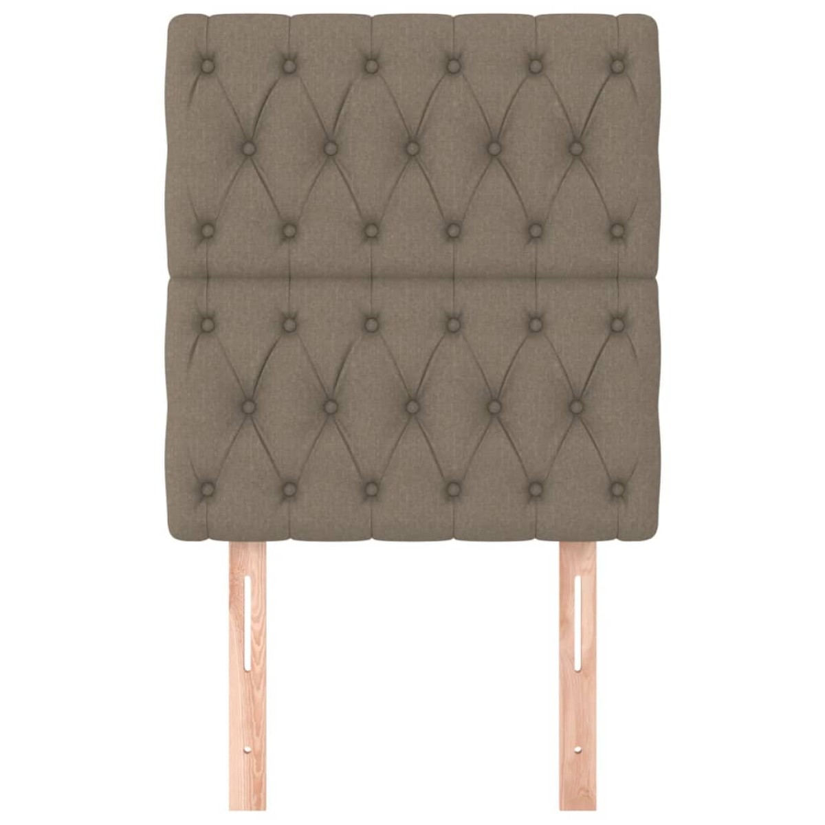 vidaXL Κεφαλάρια Κρεβατιού 2 τεμ. Taupe 80x7x78/88 εκ. Υφασμάτινο