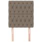 vidaXL Κεφαλάρια Κρεβατιού 2 τεμ. Taupe 80x7x78/88 εκ. Υφασμάτινο