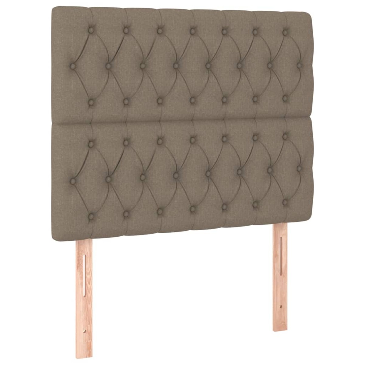 vidaXL Κεφαλάρια Κρεβατιού 2 τεμ. Taupe 90x7x78/88 εκ. Υφασμάτινο