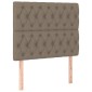 vidaXL Κεφαλάρια Κρεβατιού 2 τεμ. Taupe 90x7x78/88 εκ. Υφασμάτινο
