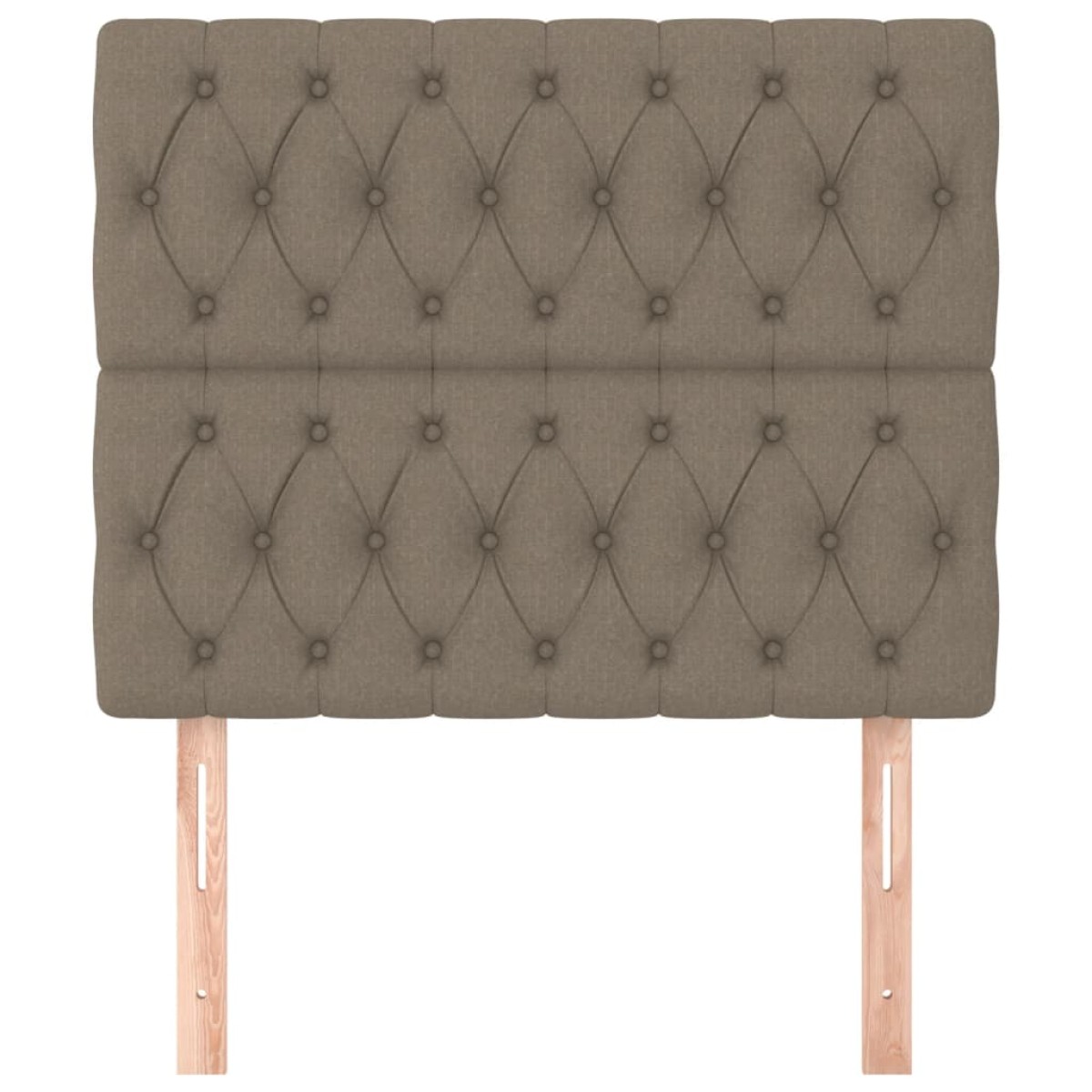 vidaXL Κεφαλάρια Κρεβατιού 2 τεμ. Taupe 90x7x78/88 εκ. Υφασμάτινο