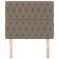 vidaXL Κεφαλάρια Κρεβατιού 2 τεμ. Taupe 90x7x78/88 εκ. Υφασμάτινο