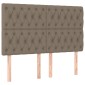 vidaXL Κεφαλάρια Κρεβατιού 4 τεμ. Taupe 80x7x78/88 εκ. Υφασμάτινο