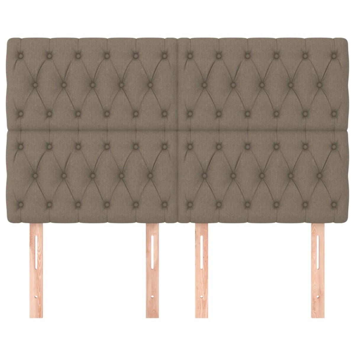 vidaXL Κεφαλάρια Κρεβατιού 4 τεμ. Taupe 80x7x78/88 εκ. Υφασμάτινο