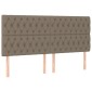 vidaXL Κεφαλάρια Κρεβατιού 4 τεμ. Taupe 90x7x78/88 εκ. Υφασμάτινο