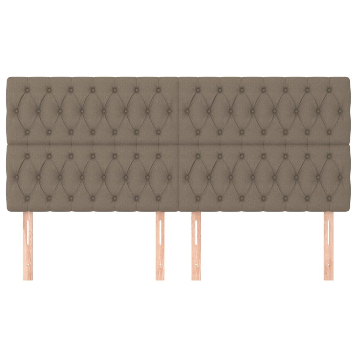 vidaXL Κεφαλάρια Κρεβατιού 4 τεμ. Taupe 90x7x78/88 εκ. Υφασμάτινο