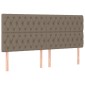 vidaXL Κεφαλάρια Κρεβατιού 4 τεμ. Taupe 100x7x78/88 εκ. Υφασμάτινο