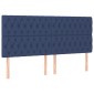 vidaXL Κεφαλάρια Κρεβατιού 4 τεμ. Μπλε 100x7x78/88 εκ. Υφασμάτινο