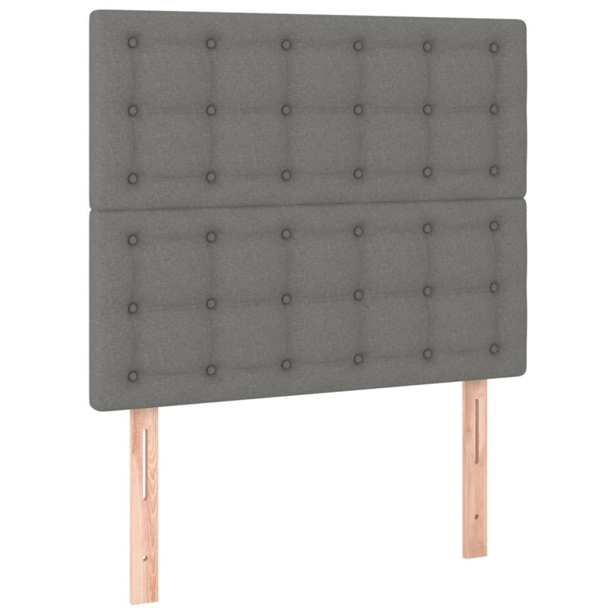 vidaXL Κεφαλάρια Κρεβατιού 2 τεμ. Σκ. Γκρι 90x5x78/88 εκ. Υφασμάτινο