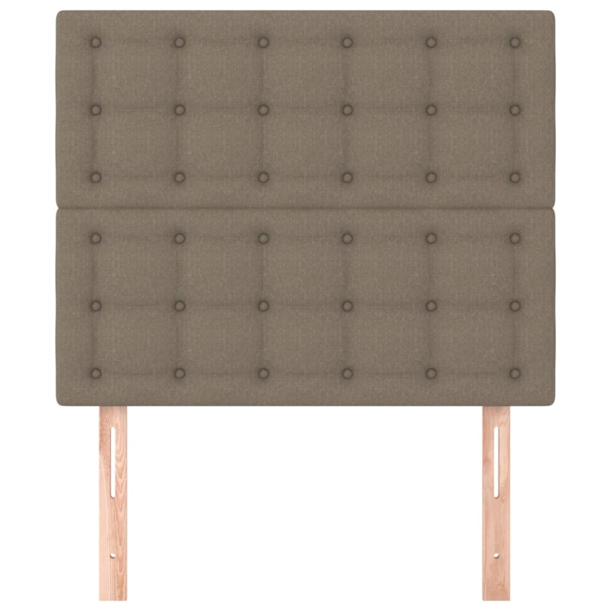 vidaXL Κεφαλάρια Κρεβατιού 2 τεμ. Taupe 90x5x78/88 εκ. Υφασμάτινο