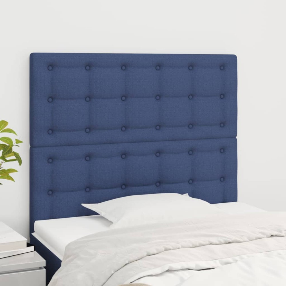 vidaXL Κεφαλάρι Μπλε 90x5x118/128 εκ. Ύφασμα