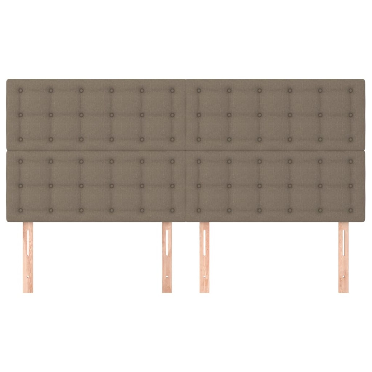vidaXL Κεφαλάρια Κρεβατιού 4 τεμ. Taupe 90x5x78/88 εκ. Υφασμάτινο