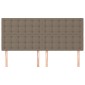 vidaXL Κεφαλάρια Κρεβατιού 4 τεμ. Taupe 90x5x78/88 εκ. Υφασμάτινο