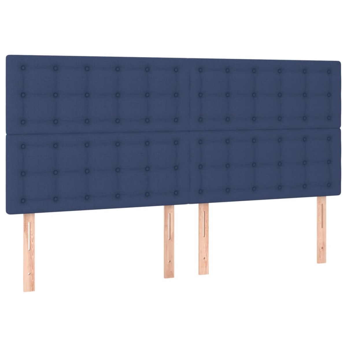 vidaXL Κεφαλάρια Κρεβατιού 4 τεμ. Μπλε 90x5x78/88 εκ. Υφασμάτινο