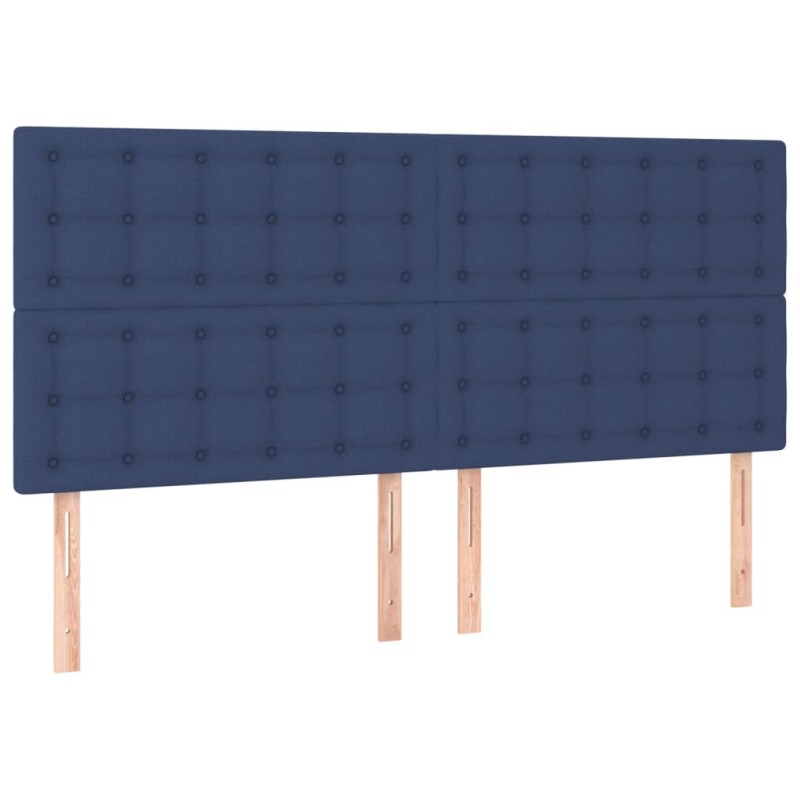vidaXL Κεφαλάρι Μπλε 180x5x118/128 εκ. Ύφασμα