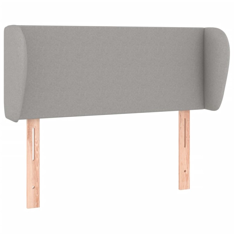 vidaXL Κεφαλάρι με Πτερύγια Ανοιχτό Γκρι 83x23x78/88 εκ. Υφασμάτινο