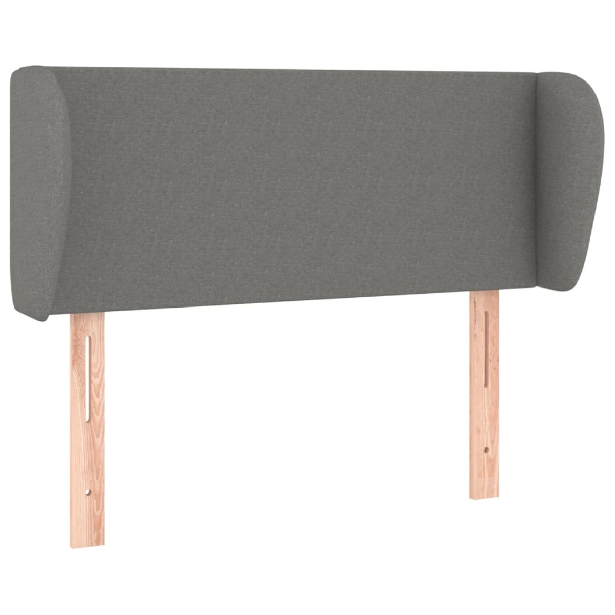 vidaXL Κεφαλάρι με Πτερύγια Σκούρο Γκρι 83x23x78/88 εκ. Υφασμάτινο