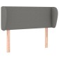 vidaXL Κεφαλάρι με Πτερύγια Σκούρο Γκρι 83x23x78/88 εκ. Υφασμάτινο