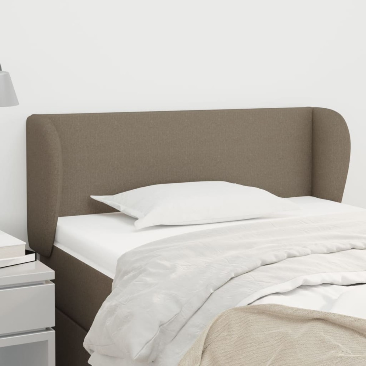 vidaXL Κεφαλάρι με Πτερύγια Taupe 93x23x78/88 εκ. Υφασμάτινο