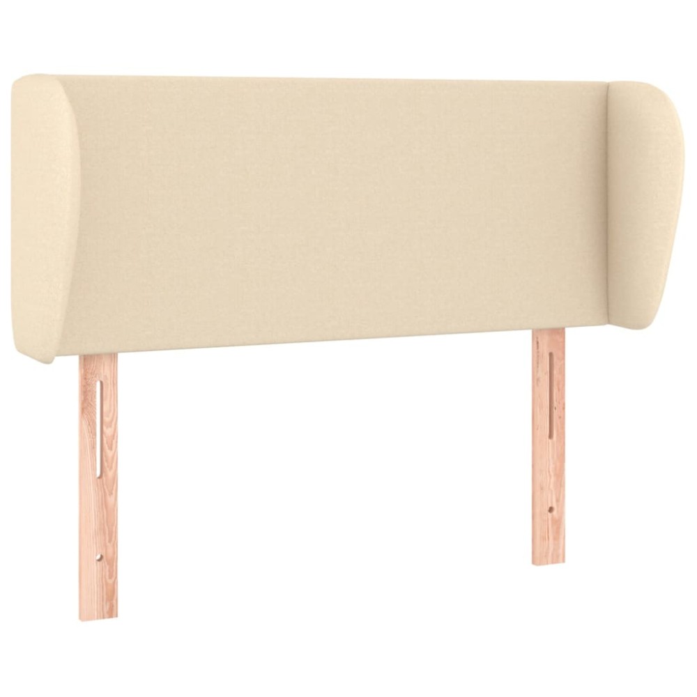 vidaXL Κεφαλάρι με Πτερύγια Κρεμ 93x23x78/88 εκ. Υφασμάτινο