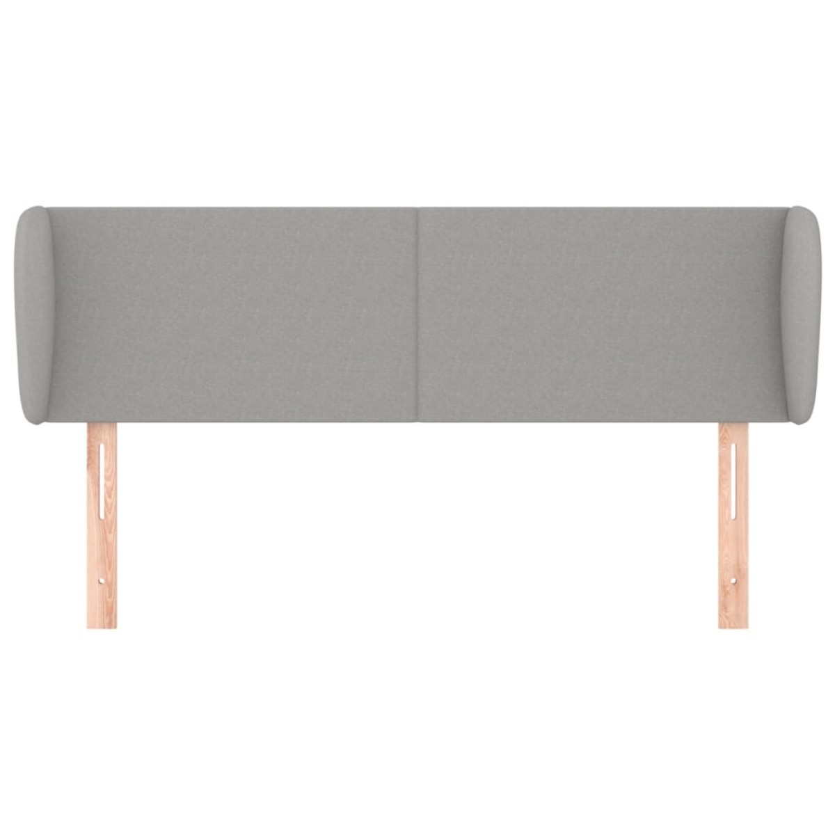 vidaXL Κεφαλάρι με Πτερύγια Ανοιχτό Γκρι 147x23x78/88 εκ. Υφασμάτινο