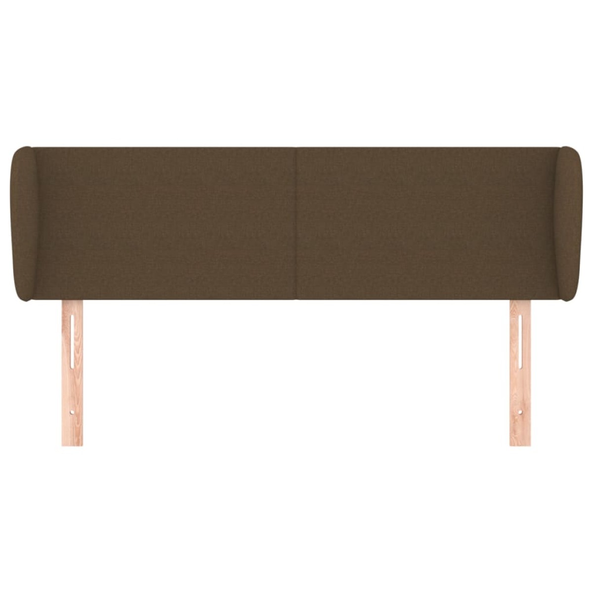 vidaXL Κεφαλάρι με Πτερύγια Σκούρο Καφέ 147 x 23 x 78/88εκ. Υφασμάτινο