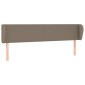 vidaXL Κεφαλάρι με Πτερύγια Taupe 183x23x78/88 εκ. Υφασμάτινο