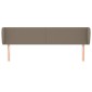 vidaXL Κεφαλάρι με Πτερύγια Taupe 183x23x78/88 εκ. Υφασμάτινο