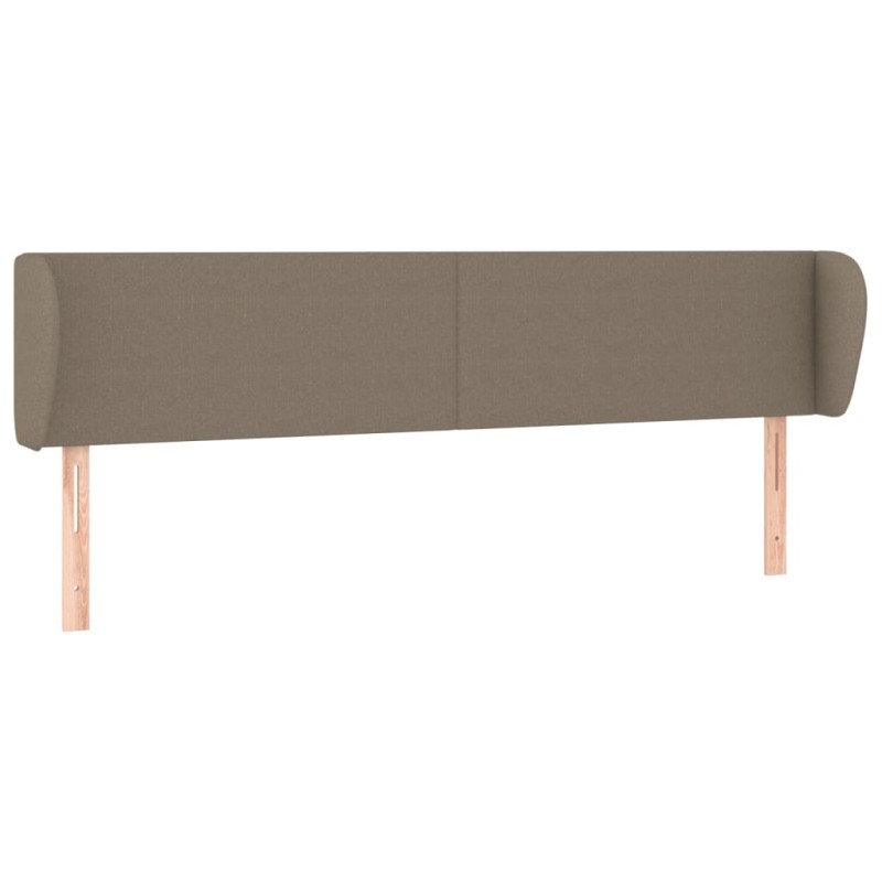 vidaXL Κεφαλάρι με Πτερύγια Taupe 203 x 23 x 78/88 εκ. Υφασμάτινο
