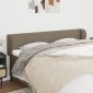 vidaXL Κεφαλάρι με Πτερύγια Taupe 203 x 23 x 78/88 εκ. Υφασμάτινο