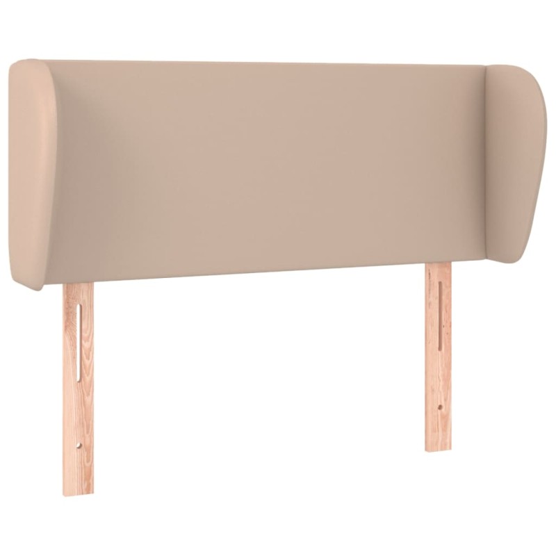 vidaXL Κεφαλάρι με Πτερύγια Καπουτσίνο 83x23x78/88 εκ. Συνθετικό Δέρμα