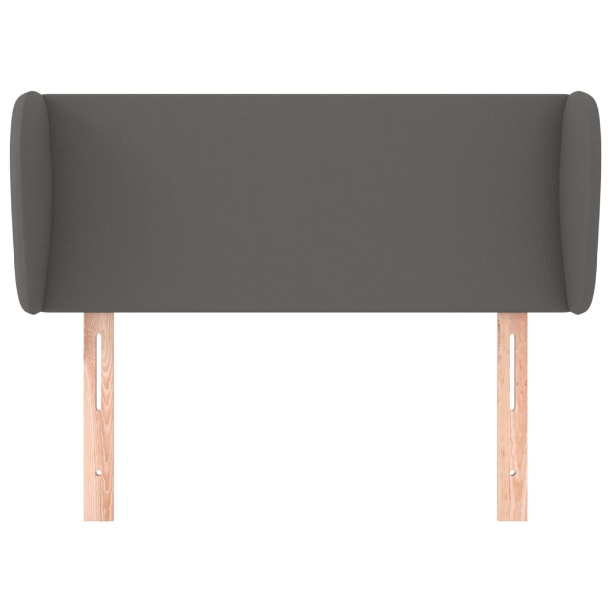 vidaXL Κεφαλάρι με Πτερύγια Γκρι 93x23x78/88 εκ. Συνθετικό Δέρμα
