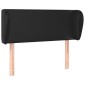 vidaXL Κεφαλάρι με Πτερύγια Μαύρο 103x23x78/88 εκ. Συνθετικό Δέρμα