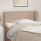 vidaXL Κεφαλάρι με Πτερύγια Καπουτσίνο 103x23x78/88εκ. Συνθετικό Δέρμα