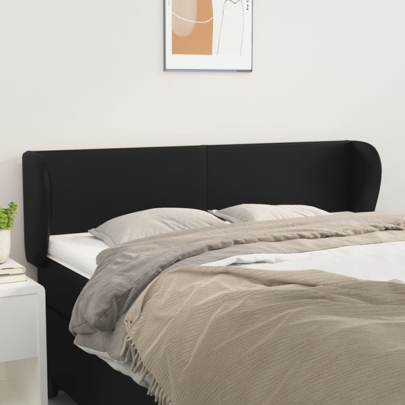 vidaXL Κεφαλάρι με Πτερύγια Γκρι 147x23x78/88 εκ. Συνθετικό Δέρμα