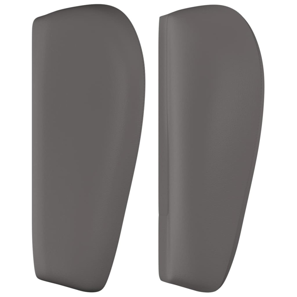 vidaXL Κεφαλάρι με Πτερύγια Γκρι 183x23x78/88 εκ. Συνθετικό Δέρμα