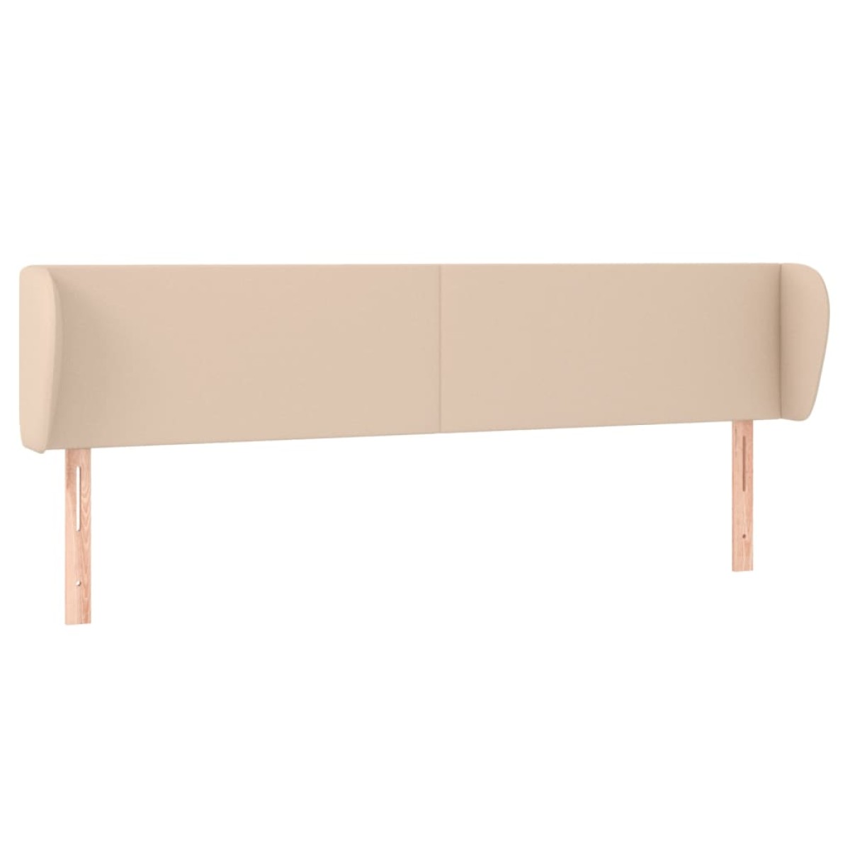 vidaXL Κεφαλάρι με Πτερύγια Καπουτσίνο 203x23x78/88εκ. Συνθετικό Δέρμα