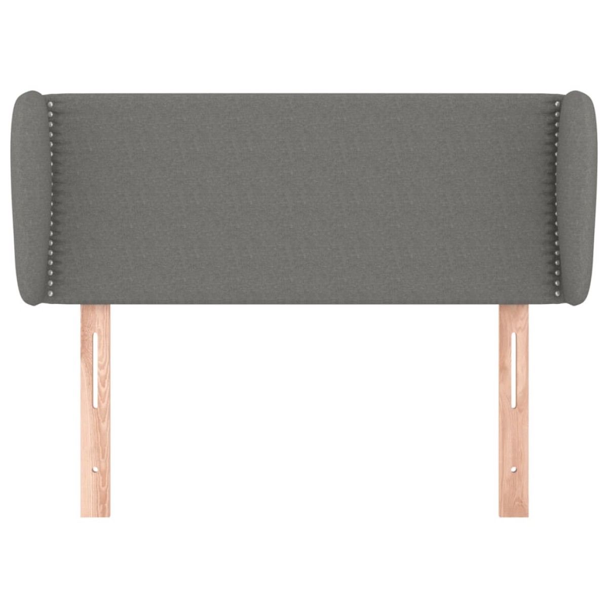 vidaXL Κεφαλάρι με Πτερύγια Σκούρο Γκρι 83x23x78/88 εκ. Υφασμάτινο