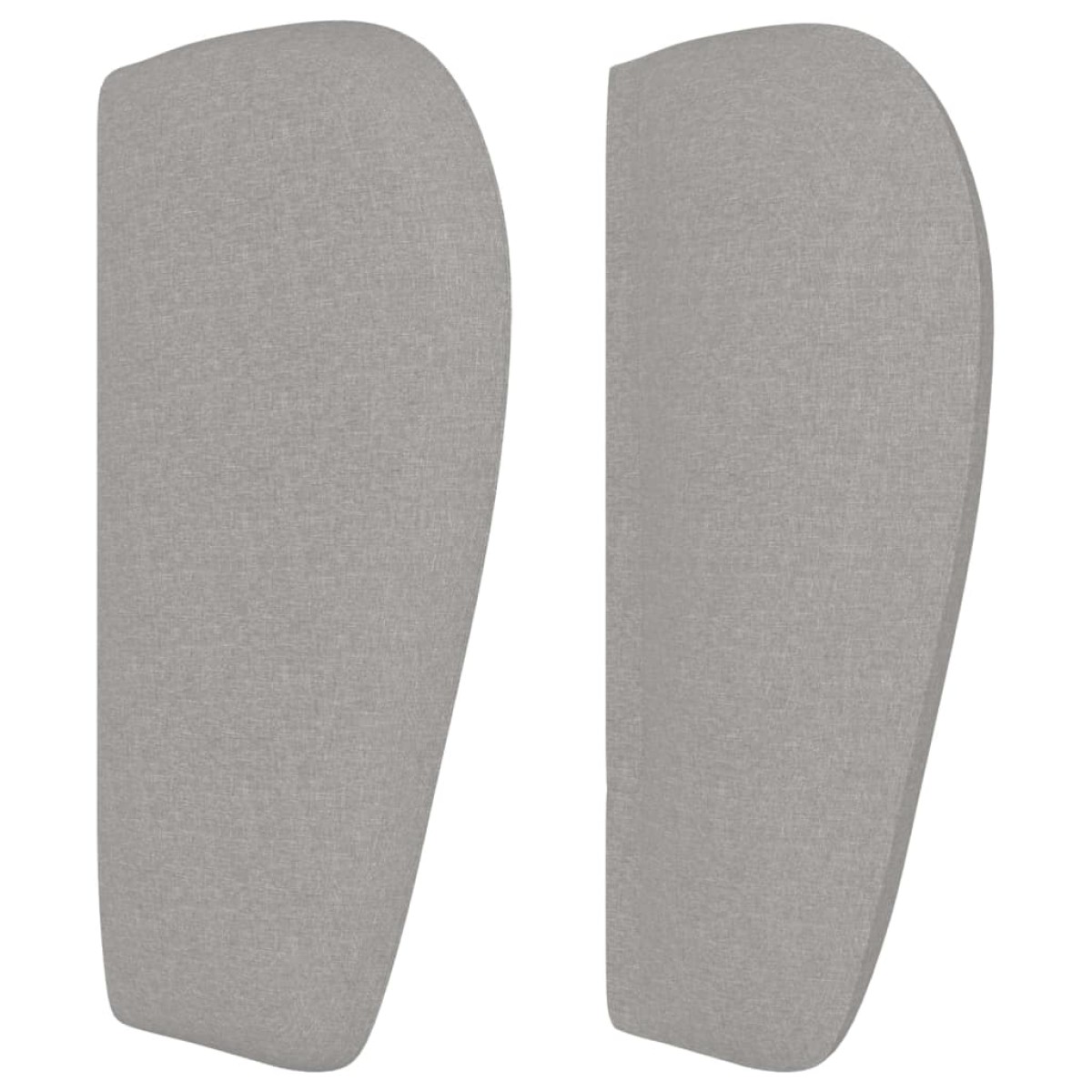 vidaXL Κεφαλάρι με Πτερύγια Ανοιχτό Γκρι 93x23x78/88 εκ. Υφασμάτινο