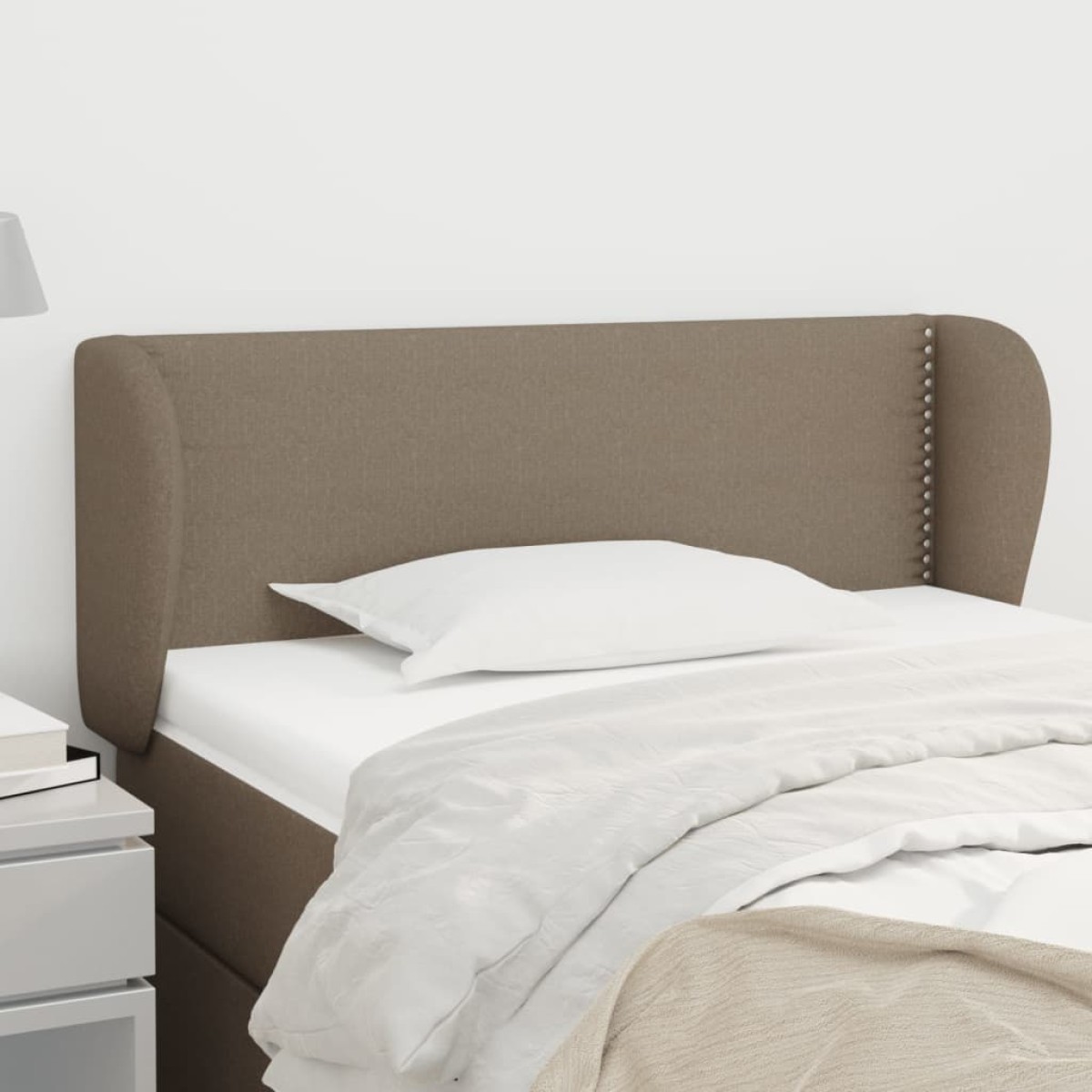 vidaXL Κεφαλάρι με Πτερύγια Taupe 93x23x78/88 εκ. Υφασμάτινο