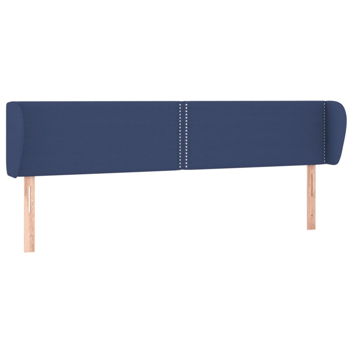 vidaXL Κεφαλάρι με Πτερύγια Μπλε 203 x 23 x 78/88 εκ. Υφασμάτινο