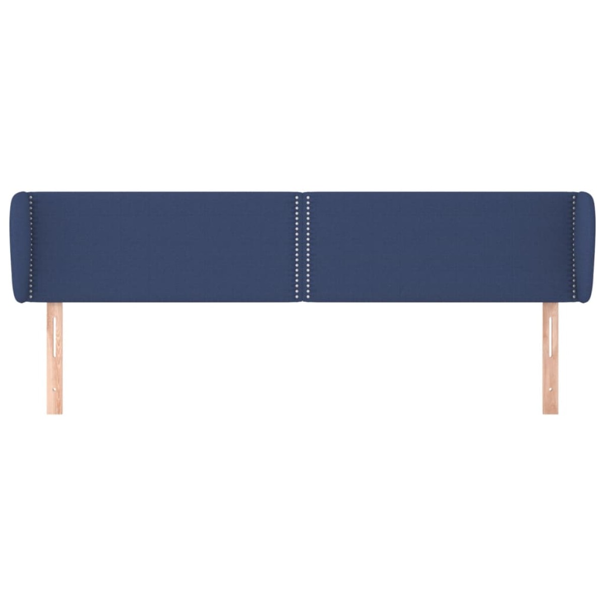 vidaXL Κεφαλάρι με Πτερύγια Μπλε 203 x 23 x 78/88 εκ. Υφασμάτινο