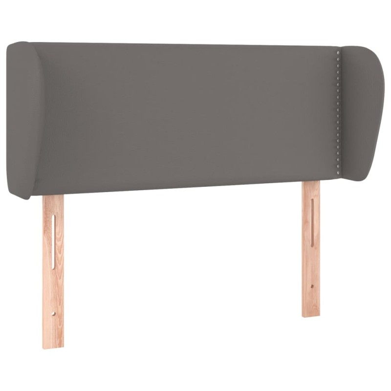 vidaXL Κεφαλάρι με Πτερύγια Γκρι 83x23x78/88 εκ. Συνθετικό Δέρμα